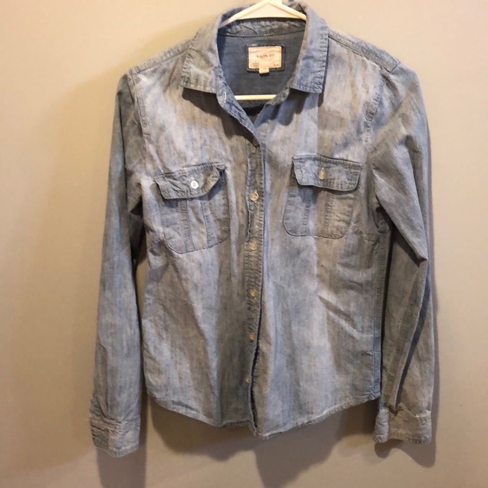 Jean button up